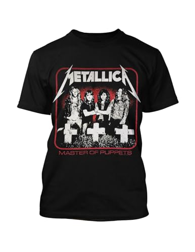 Metallica T Shirt Vintage Master of Puppets Photo Nouveau Officiel Hommes Noir XL