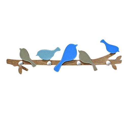 LOVIVER Gancho De Cabide De Parede De Tábua De Madeira Rústica Com Rack De Gancho De Toalha De Roupa