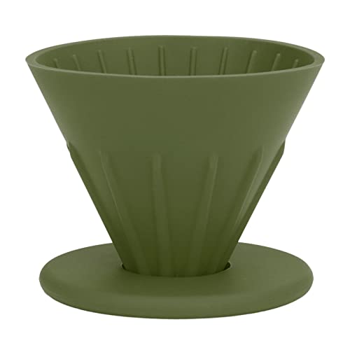 Filtro de café plegable, para verter sobre el gotero, de silicona reutilizable, gotero de café de silicona, soporte de filtro de café reutilizable para viajes, senderismo, camping, oficina en casa