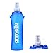 Botella plegable de silicona para deporte, 500 ml, con válvula de seguridad para bicicleta, para senderismo, correr, trekking, camping y escalada