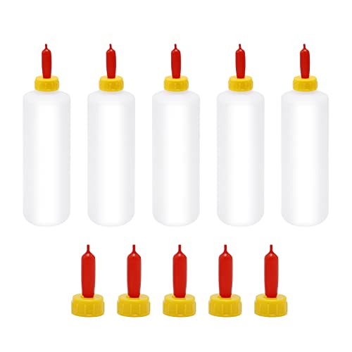ZUDKSUY 5 Sets 400ml Goat Bottles for Feeding Baby Goats, Lamb Feeding Bottle Nipples, Kid Livestock...
