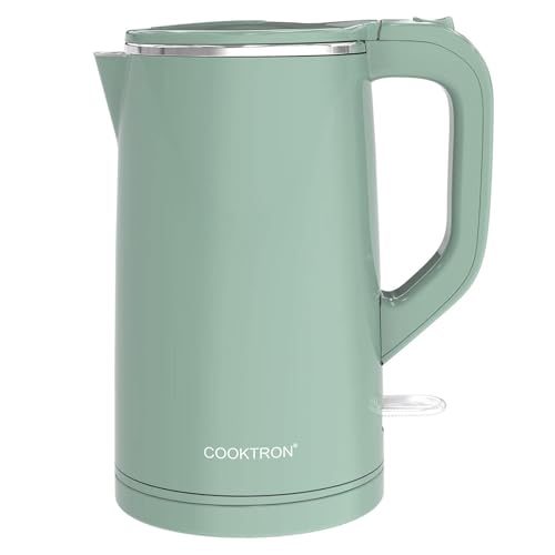 Cooktron Wasserkocher Edelstahl, Leiser Wasserkocher, 1,7L,...