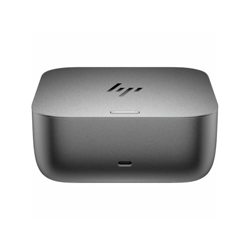 Image of HP Thunderbolt 4 Ultra 280W TAA G6 Dock (AW5N3AA) - for Desktop PC, Notebook - Charging Capability - 330 W - Thunderbolt 4-7 x USB Ports - 5 x USB Type-A Ports - Type-A - 2 -C - -C - 1 RJ-45 - Netwo