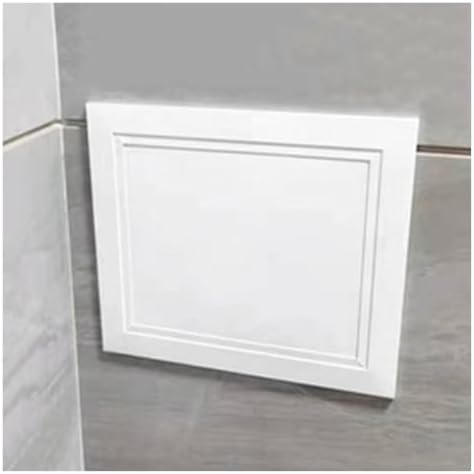 Aluminum Access Panel 12x12 Inch - Easy Access Door with Buckle, Wall Cover Plate for Plumbing & Electrical Cables, Durable Service Shaft Door (White)