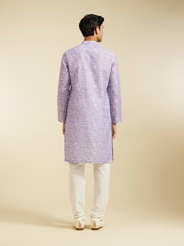 Image of DIWAS BY MANYAVAR Men's Cotton Blend Printed Kurta Set (2pcs)