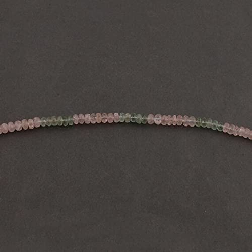Morganite roundel beads 5mm-6mm et perles de pierre naturelle 15 pouces SB2054