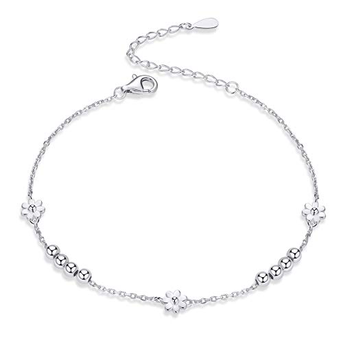 Bracelet marguerite argent 925, le cadeau de mode idéal pour une jeune fille