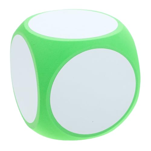 KONTONTY Dados apagáveis dados de bricolage dados que podem ser escritos e apagados dados dados de jogo padrão dados coloridos jumbo dados grandes eva Green