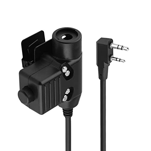 Military Radio Headset PTT, 2 Way Radio Headphone with PTT, U94 PTT Military Adapter Mobile 2 Pin 7.0mm Plug Push to Talk for Ken-wood/Bao-feng Radio Headset - Image 10