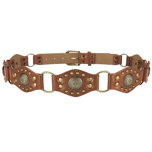 Versatiles Leather Belt Stylish Waistband Hollows Out Belt Unique Styles Waistband For Jeans And Dresses