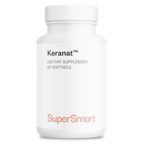 Supersmart - Keranat (Advanced Formula with Biotin) - Hair Supplement for Volume & Growth - Hair Loss Vitamins | Non-GMO & Gluten Free - 60 Softgels