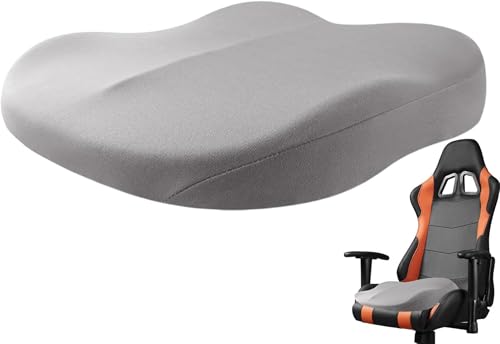 Hueyausプレミアムカーシート低反発、運転用ソフトノンスリップカーシートクッション、カーブースターシートクッション、運転用ポータブルカークッション、背の低い人の運転用高さ調整シートクッションカーバットピロート枕 運転席ブースター ショートドライバー用
