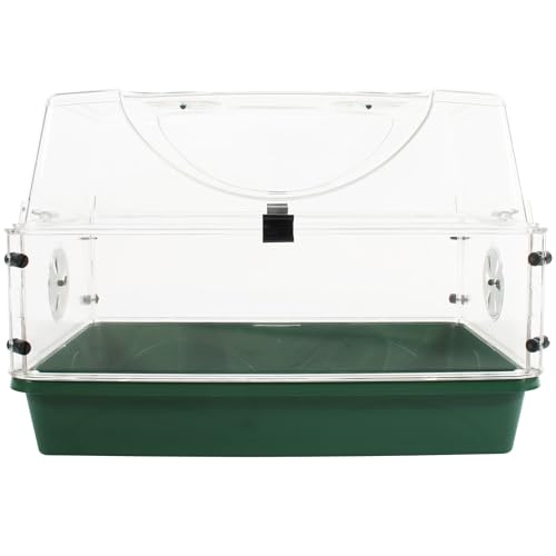 EarlyGrow Medium Seed and Herb Domed Propagator with Vented Side Height Extension and Security Clip Set,Green