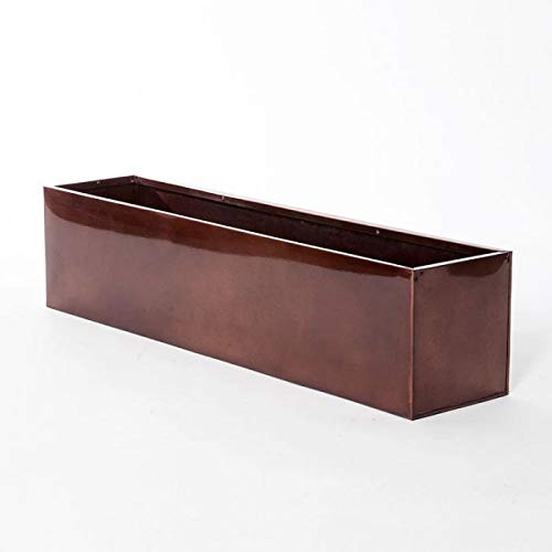 24in. Oil-Rubbed Bronze Metal Window Box Liners