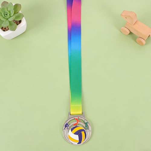 Medallas de voleibol para niñas Beavorty en aleación con diseño elegante para torneos, 5 piezas 7