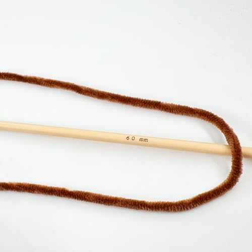 Image of Cuddly Velvet Chenille Yarn, Super Soft Fluffy Bulky for Knitting Crocheting Crafting Blanket Amigurumi, Durable for Shedding, 100 Gram (3.53 Ounces) 109 Yards (100 Meters) (Brown Bear)