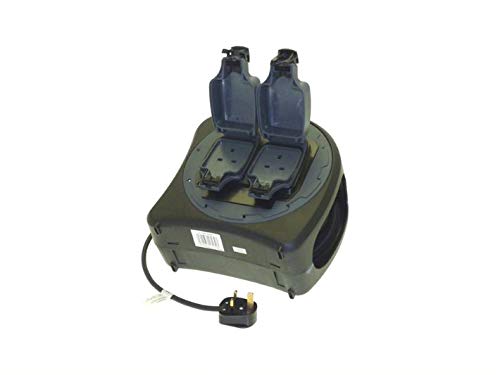 Deta SMJ CT Weatherproof Easi-Reel Extension Lead, 2 Socket, 20 Metre, 13 Amp, IP54 (CT2013WP)