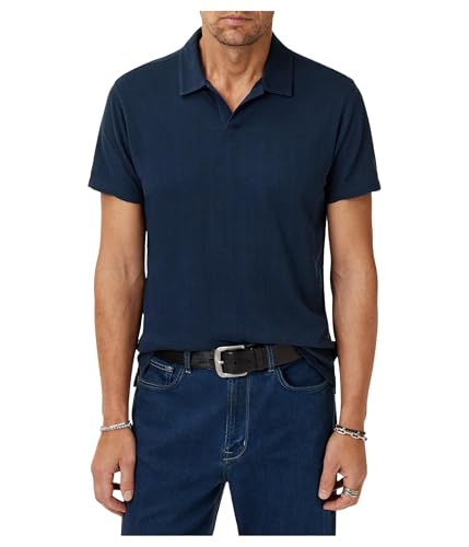 Polo Zion John Varvatos Homme Bleu Foncé Taille XS