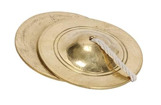 Traditional Brass Manjira Cymbals/Kartal Pair for Bhajan, Kirtan, Pooja, Aarti, Satsang & Devotional Singing | Handheld Musical Instrument for Worship & Spiritual Music-picture-19
