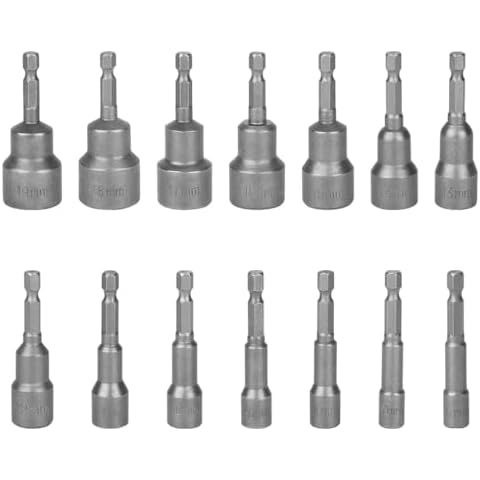14 pcs Magnetic Hex Nut Driver Set Cover