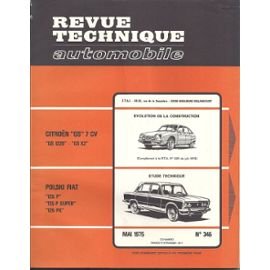  REVUE TECHNIQUE AUTOMOBILE N° 345 POLSKI FIAT 125 P 125P SUPER 125 PX MAI 1975