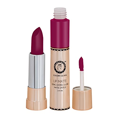 Image of Colors Queen 2 in 1 Matte Lipstick | Lip Matte | Long Lasting Gloss, Waterproof, Non Transferable| (23 - Cherry)
