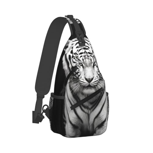Bolso Bandolera Cruzado Negro y Blanco Unisex miniatura 2