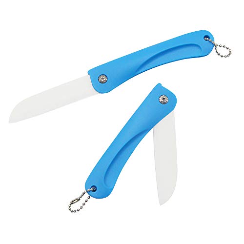 YAODHAOD Folding Knife,Folding Vegetable Fruit Ceramic Knife Handy Perfect for Picnics,Camping - 5