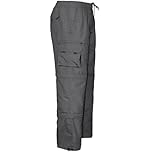 Mens 3 in 1 Cargo Trouser, Zip Off Elasticated Waist Combat Summer, From Trousers to 3/4 Long Shorts to Knee Length Shorts All in One Bottoms Pants with Multi-Pockets M-3XL, Charcoal, 3XL