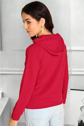 Image of POPWINGS Casual Solid Hooded Pocket Sweatshirt for Women || Women Sweatshirts Casual Wear ||Stylish Western Winter Wear Sweatshirts for Women
