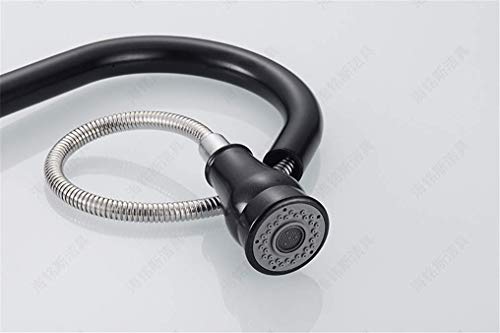 Robinet de cuisine mitigeur noir rotatif évier lavabo - 5