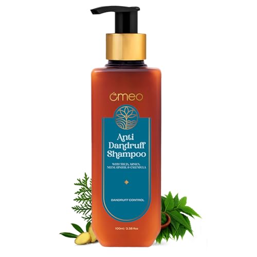 Image of Omeo Anti Dandruff Shampoo100ml | With Neem, Ginger Arnica, Calendula & Thuja | Dandruff Control, Reduces Itchy Scalp, Flakes & Scalp Fungus | Homeopathic Formula | For Men & Women