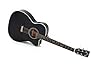 Sigma Guitars 000MC-1E Black folk electro-acoustic guitar #2
