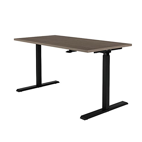 Image of Realspace Magellan 60 inch W Pneumatic Height-Adjustable Standing Desk, Gray
