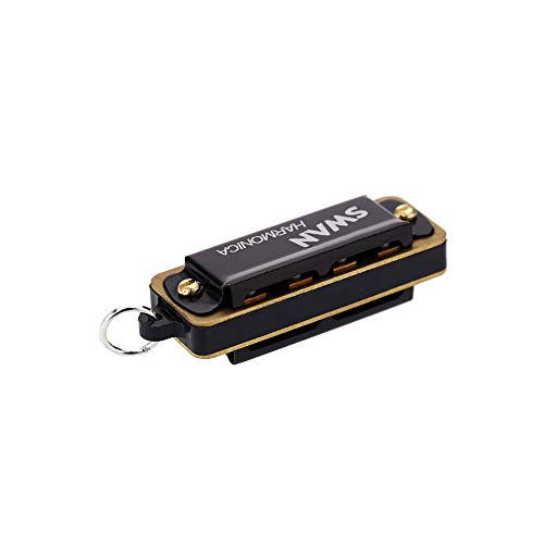Générique Swan 4 Trous 8 Tons Mini Harmonica Chaîne Métal Collier Style Orgue à Bouche Excellent et - Les Beatles, Paul McCartney, John Lennon, RIngo Starr, George Harrison Générique Swan 4 Trous 8 Tons Mini Harmonica Chaîne Métal Collier Style Orgue à Bouche Excellent et – Image 4