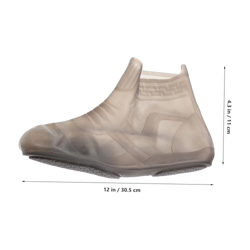 Cubiertas para zapatos de silicona reutilizables para lluvia, protección impermeable y antideslizante para hombres y mujeres, alta elasticidad y durabilidad para actividades al aire libre y clima húmedo, talla XXL miniatura 2