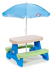 Kid friendly backyard picnic bench