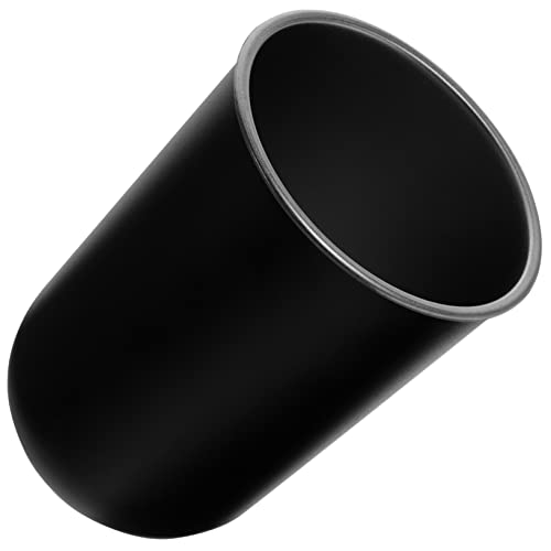 FONDOTIN Taza de Enjuague bucal de Acero Inoxidable Taza engañada minitaza Tapa Botella de Agua Taza de nezeni Cosmetics colutorio mouthwash Tazas de Enjuague bucal Taza de baño Black