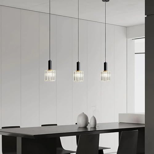 Lámpara de cocina mini con colgante de cristal y luces LED para isla 4