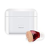 JING Amplificador Audición Recargable, Mini Amplificador Sonido Inteligente En La Oreja con Caja Carga Portátil, Potenciador Audición Invisible para Adultos,Right