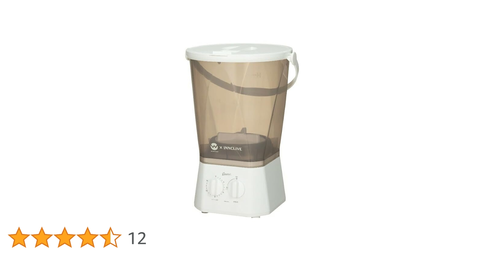 Amazon.co.jp: ウォッシュボーイ×INNCLIVE 小型洗濯機 TOM-12fiw