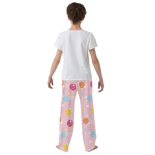 Space Polka Dot Cosmos Planet Boys Pants for Kids Jogger Pants with Pockets S-XL3