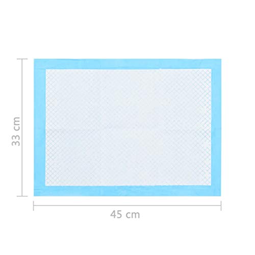 vidaXL 200x Hunde Toilettenmatte Toiletten Pads Welpentoilette Training Welpenunterlage Trainingsunterlagen für Welpen Puppy 45x33 cm Vliesstoff