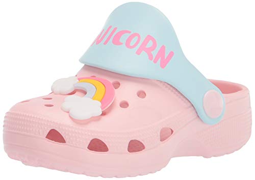 Namektch Clogs Slippers Sandals, Non-Slip Girls Boys Clogs Slide Lightweight Garden Shoes Slip-on Beach Pool Shower Slippers,Pink Unicorn,7.5-8 Toddler