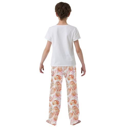 Pajama Bottoms, Pajamas Long Pant Watercolor Shell Lounge Wear Casual Sleep Pants Soft Pjs Sleepwear3