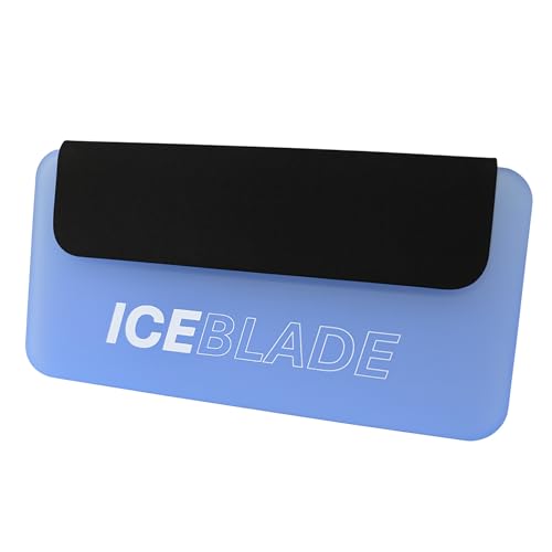 ICEBLADE Heavy Duty Car Ice Scraper Ultra Sharp Wide Blade Strong 5mm Acrylic Fast & Safe Windscreen Scraper with Comfort Grip