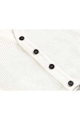 Image of Lilax Baby Boys Basic Long Sleeve V-Neck Classic Knit Cardigan Sweater