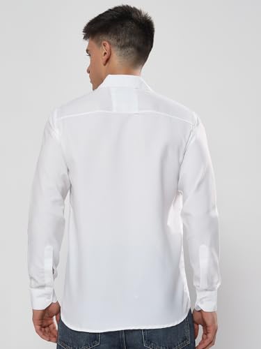 Image of Men's Polycotton Solid Shirt Pack of 3 | Regular Fit Full Sleeve Casual & Formal Wear Shirt Combo for Men | Soft & Durable Shirts