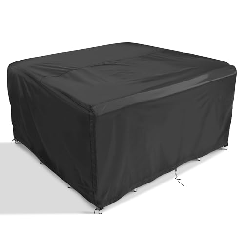 Comlax FIELD Abdeckungen für Gartenmöbel 180x120x75cm, Wasserdichte Abdeckplane Terrassenmöbel, Schutzhülle Gartentisch Winterfest, Lounge Abdeckung Outdoor Regenschutz und Wetterfest