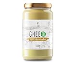 Cibo Burro Ghee Biologico 1kg - Latte di Parma e Reggio Emilia - Prodotto in Italia - Mucche al Pascolo - Punto di Fumo 250°C - Da Panna Centrifugata